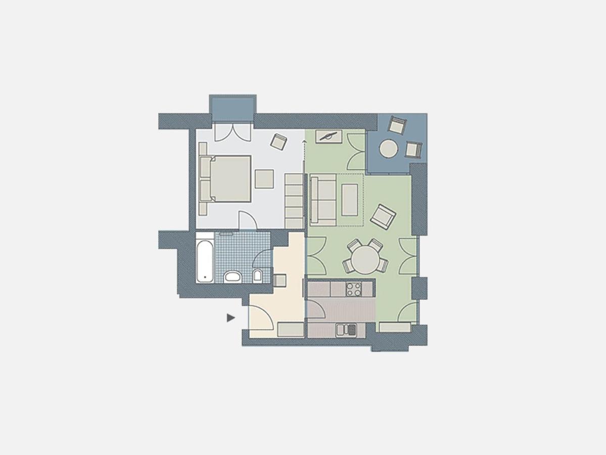 Kaiservillen Heringsdorf - Ferienwohnung Mit 1 Schlafzimmer Und Terrasse D204 Eksteriør billede